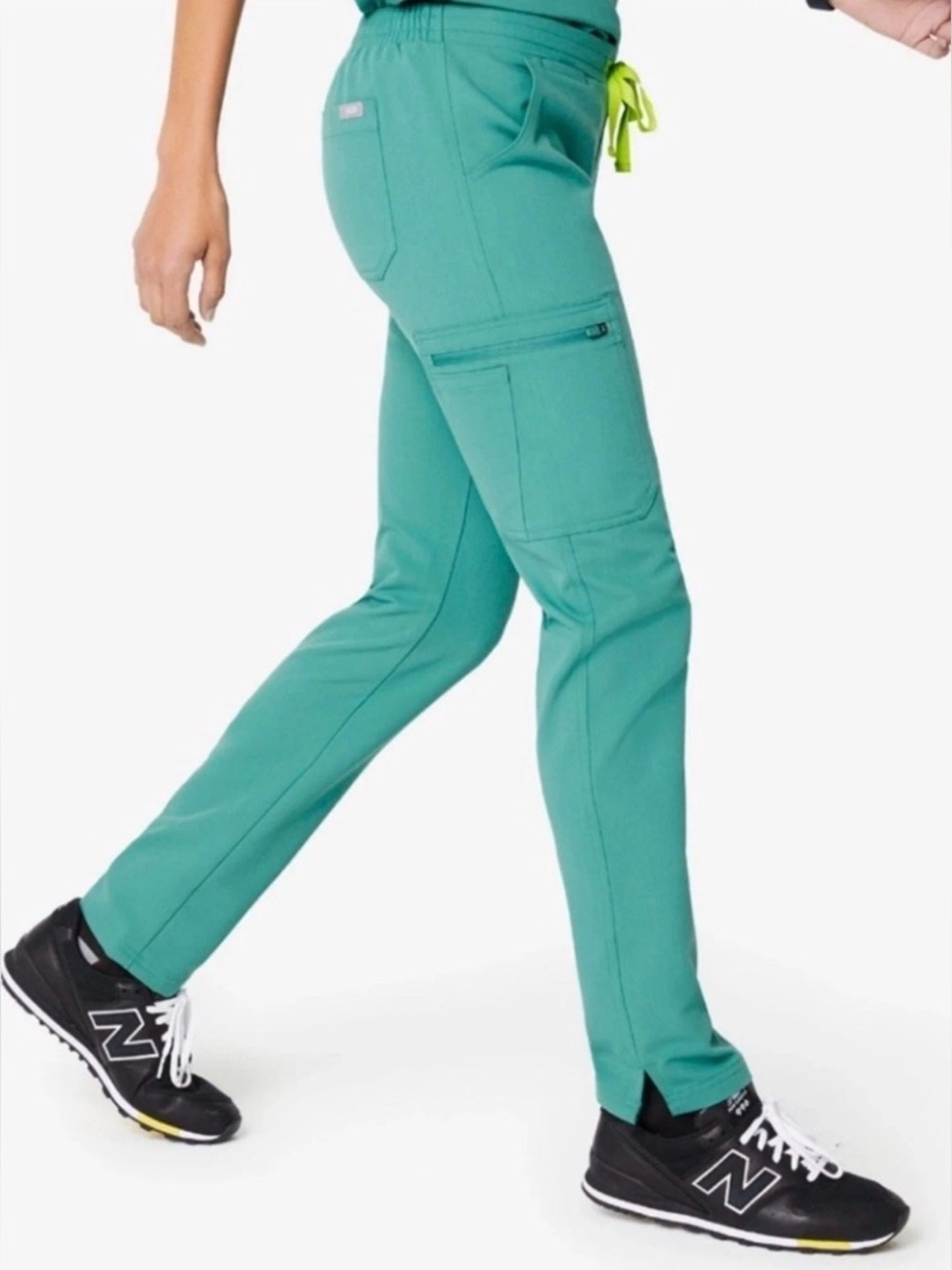 Figs Women's Yola Scrub Pants Sz XS Marine Teal Color PO3328 EUC